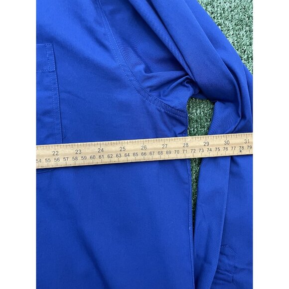 BAW Athletic Wear NON-Iron Shirt Button Down Blue Men's Size 2XL Pocket - Picture 5 of 9